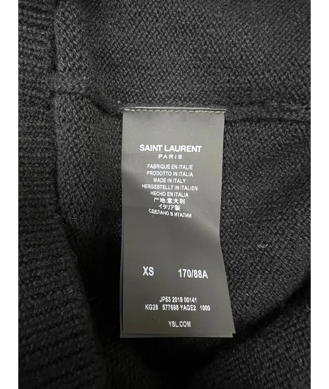 SAINT LAURENT Черный кардиган, фото 5