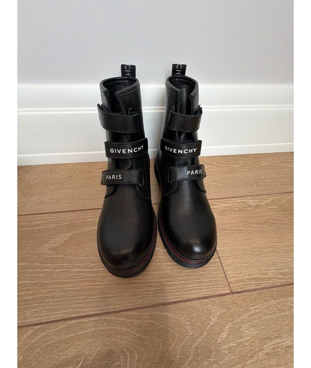 GIVENCHY Черные кожаные ботинки, фото 2