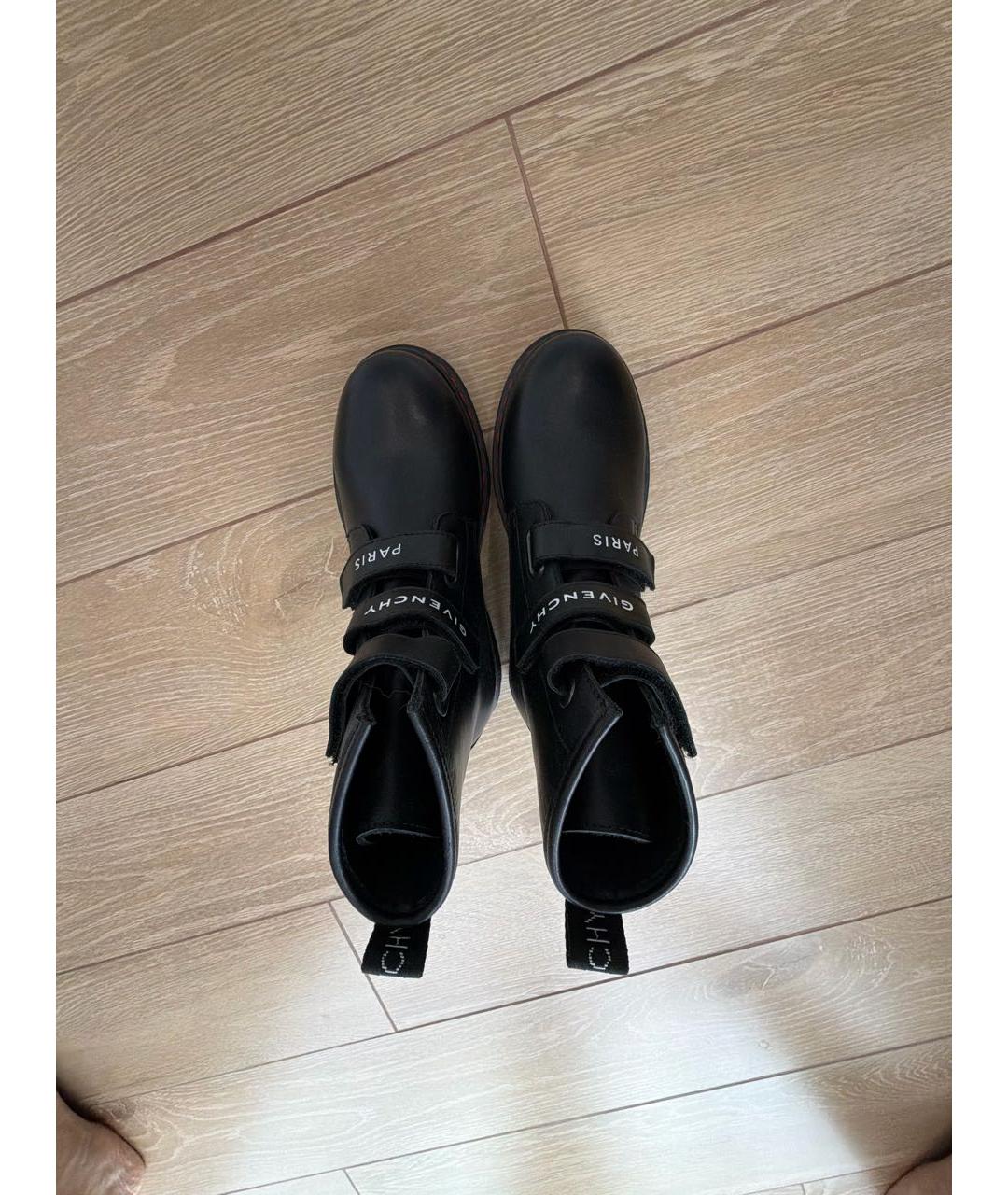 GIVENCHY Черные кожаные ботинки, фото 3