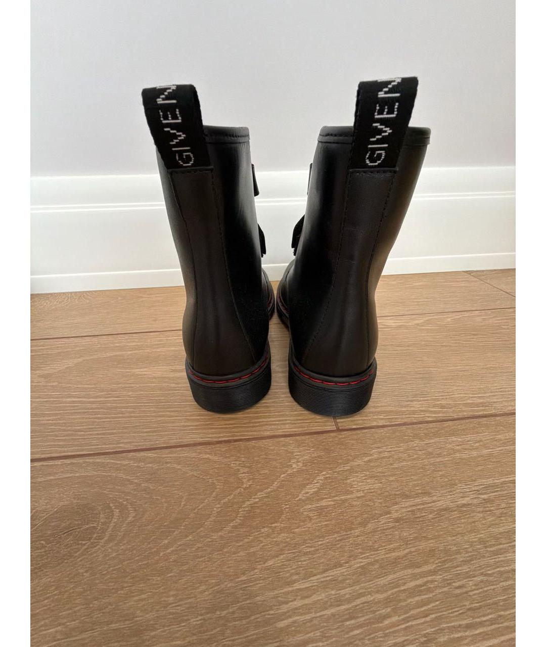 GIVENCHY Черные кожаные ботинки, фото 4