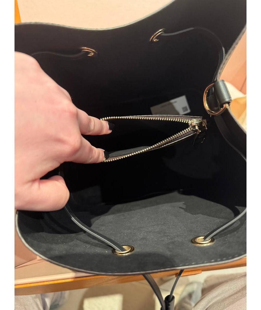 LOUIS VUITTON Коричневая кожаная сумка через плечо, фото 4