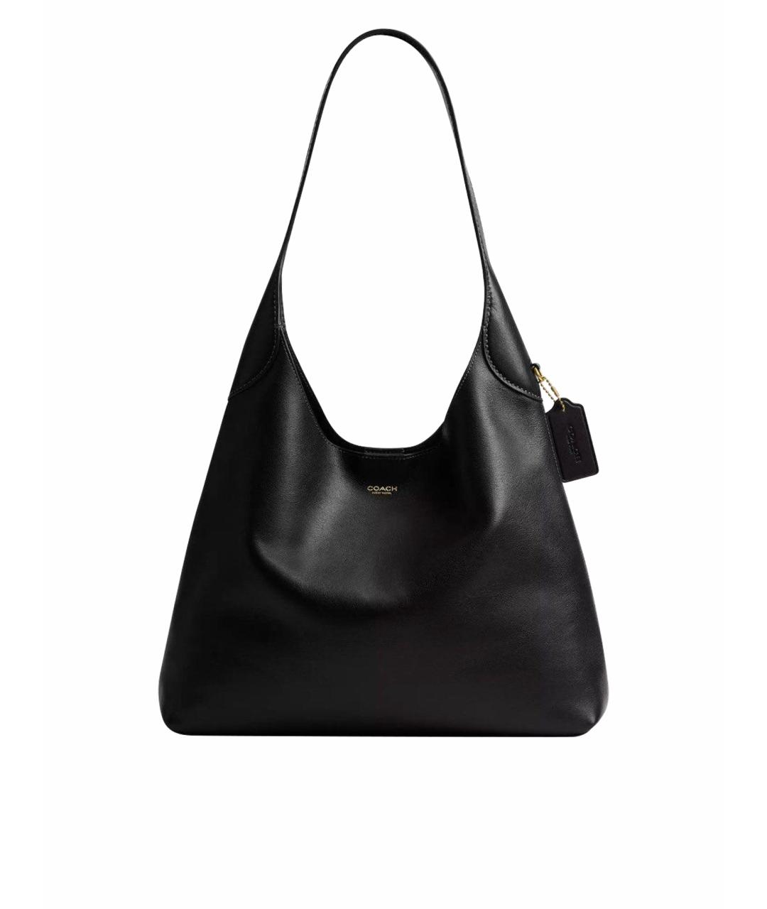 COACH Черная кожаная сумка тоут, фото 1