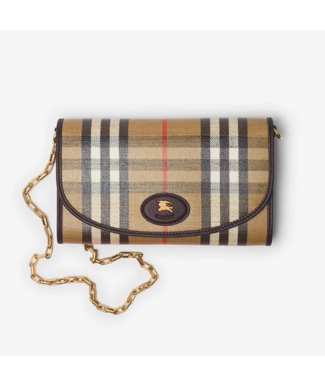 BURBERRY Бежевая сумка через плечо, фото 5