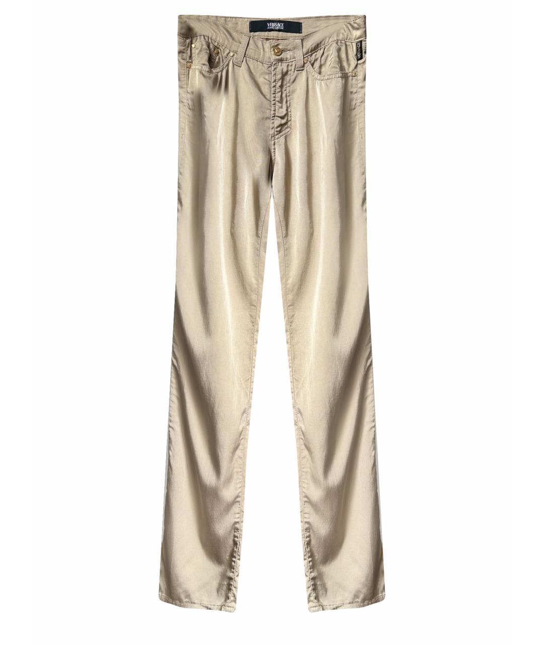VERSACE Бежевые прямые джинсы, фото 1