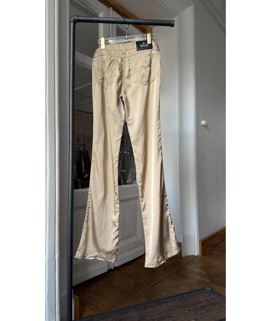 VERSACE Бежевые прямые джинсы, фото 2