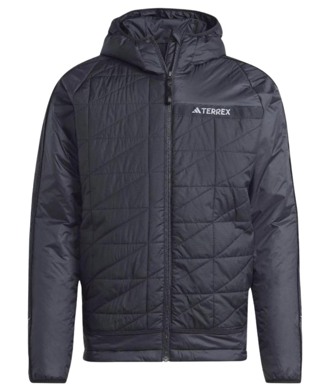 ADIDAS Черная полиамидовая куртка, фото 1