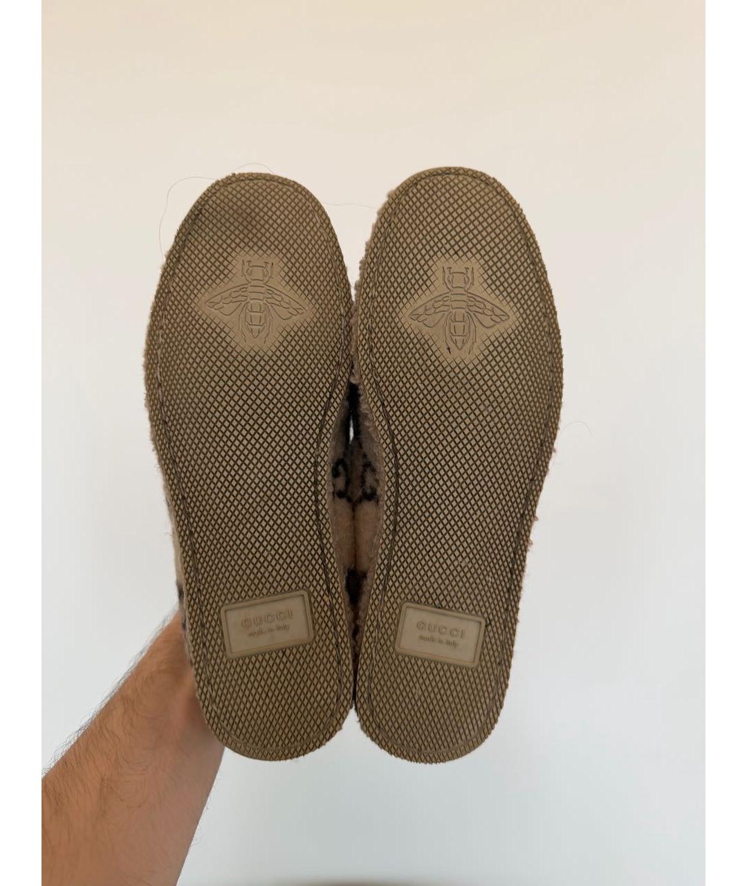 GUCCI Бежевые лоферы, фото 3