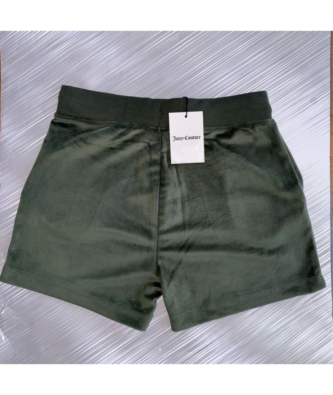 JUICY COUTURE Зеленые полиэстеровые шорты, фото 2