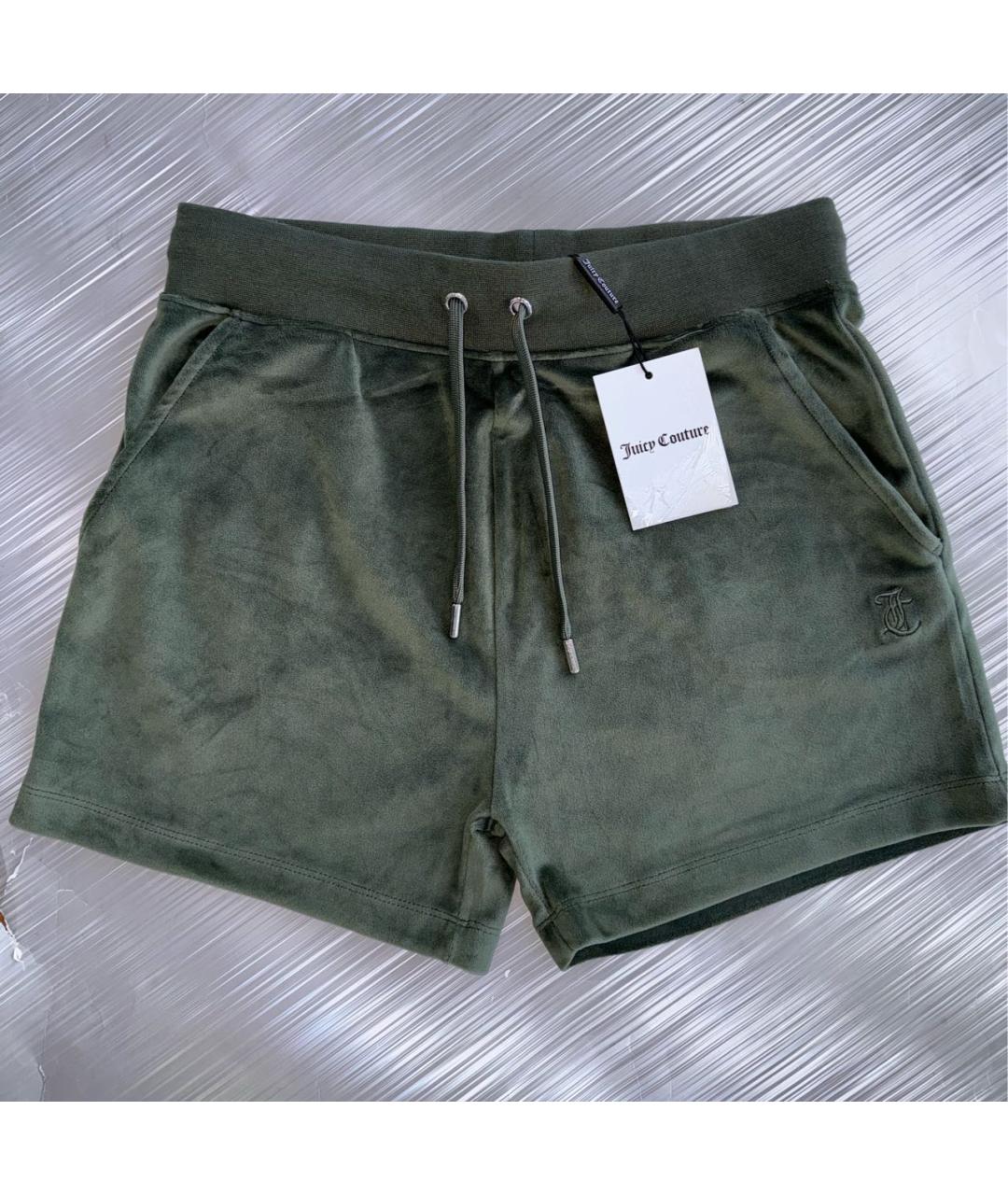 JUICY COUTURE Зеленые полиэстеровые шорты, фото 9