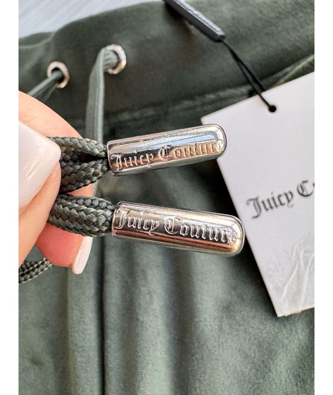 JUICY COUTURE Зеленые полиэстеровые шорты, фото 3