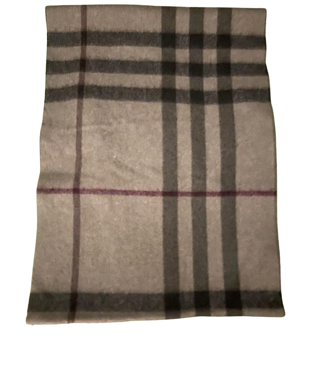 BURBERRY Бежевый кашемировый шарф, фото 1