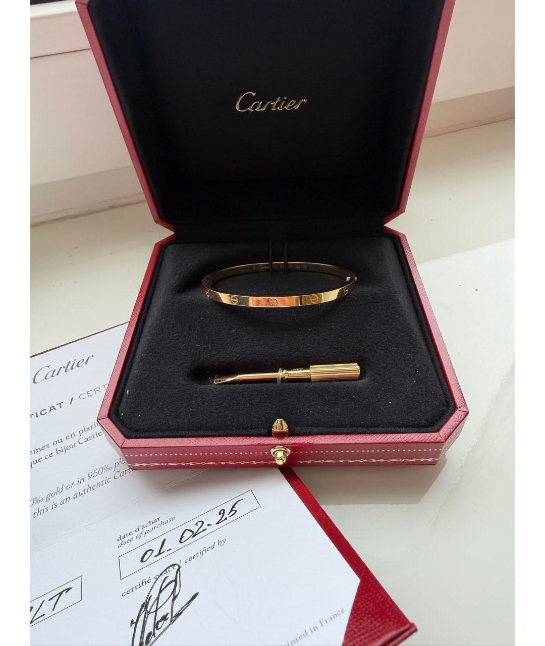 CARTIER Золотой браслет из желтого золота, фото 6
