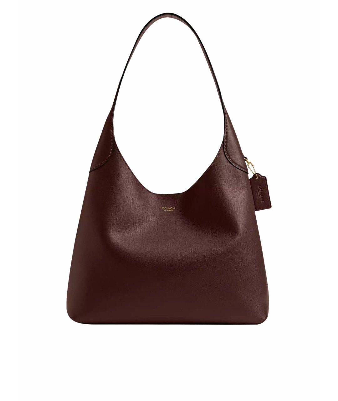 COACH Коричневая кожаная сумка тоут, фото 1