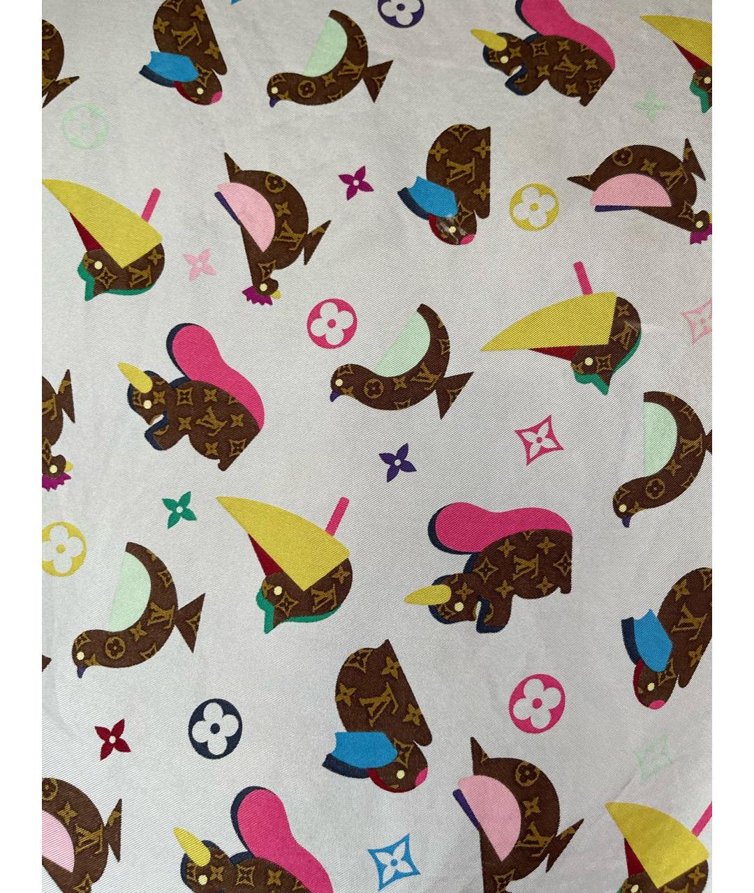 LOUIS VUITTON Мульти шелковый платок, фото 4