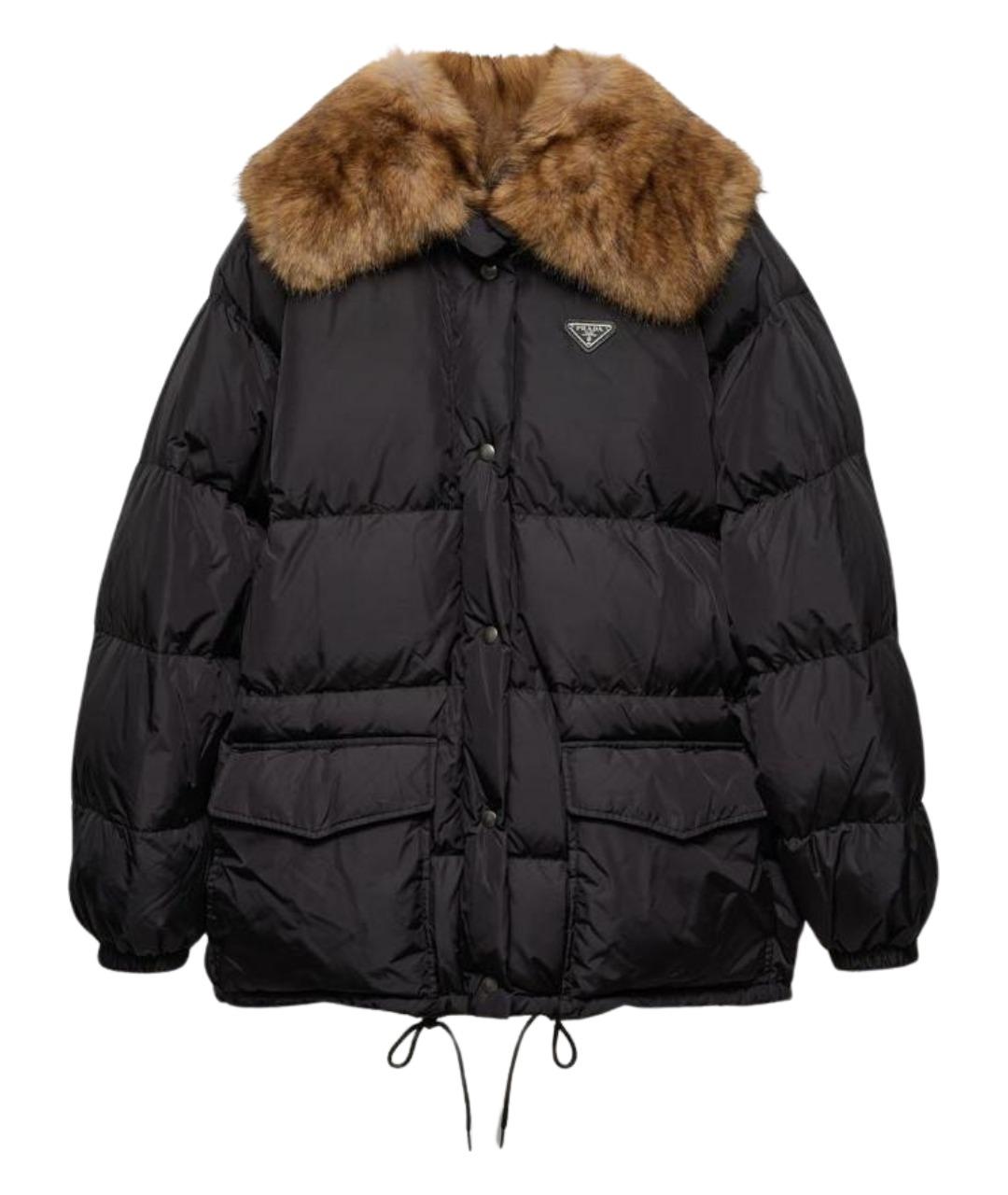 PRADA Черный пуховик, фото 1