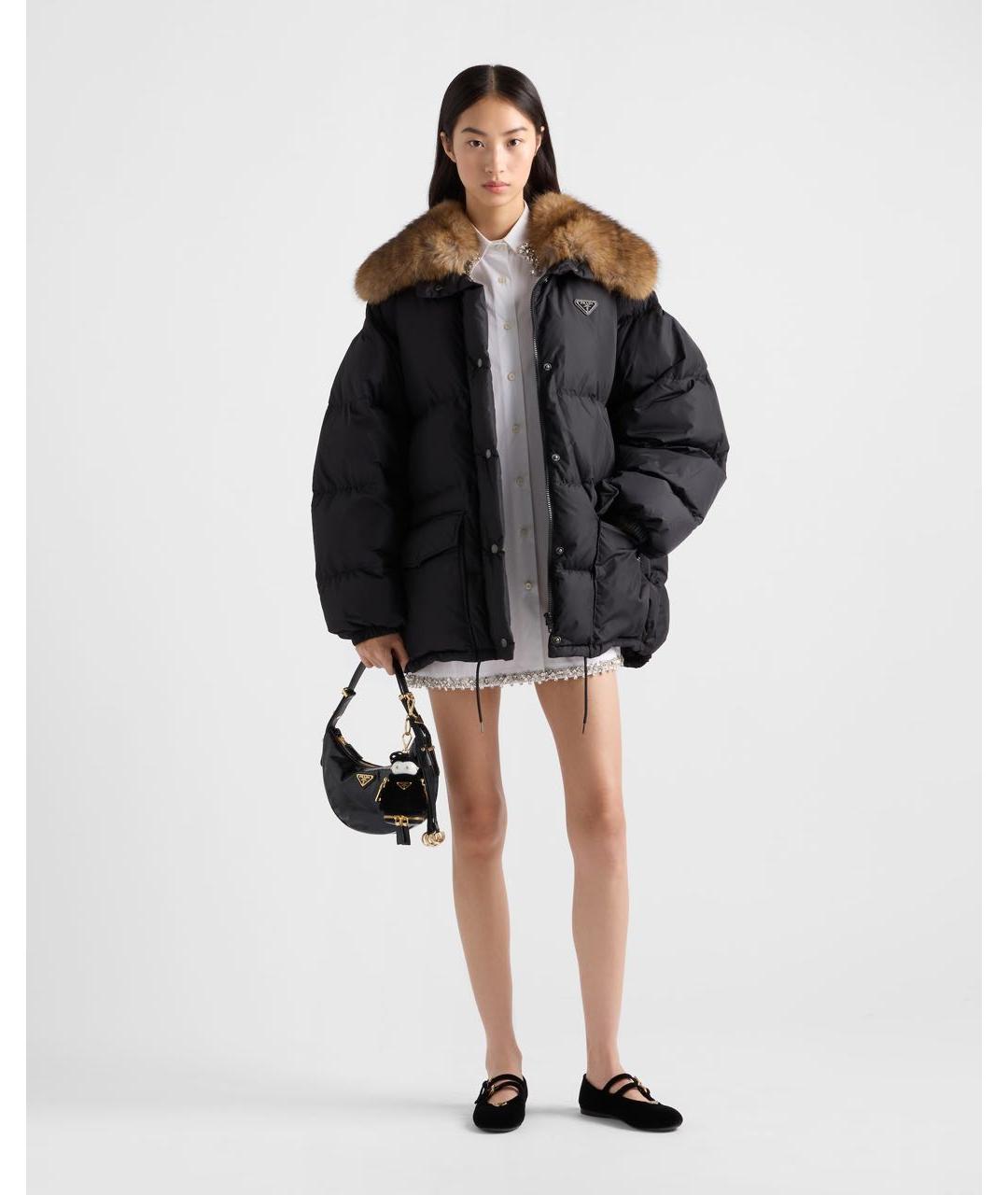 PRADA Черный пуховик, фото 2