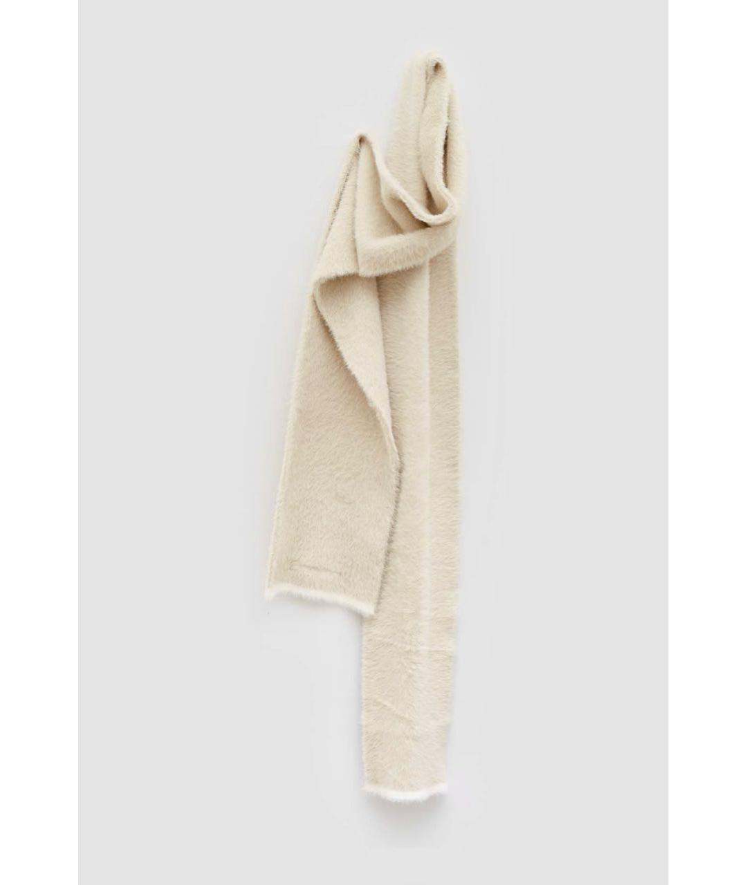 JACQUEMUS Бежевый шарф, фото 2