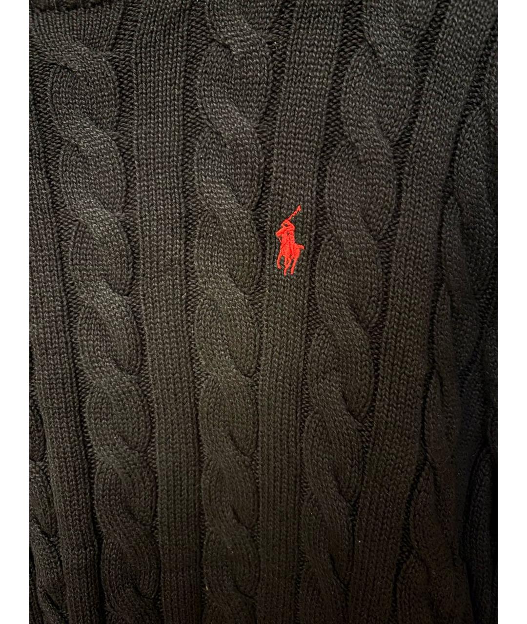 POLO RALPH LAUREN Черный хлопковый джемпер / свитер, фото 4