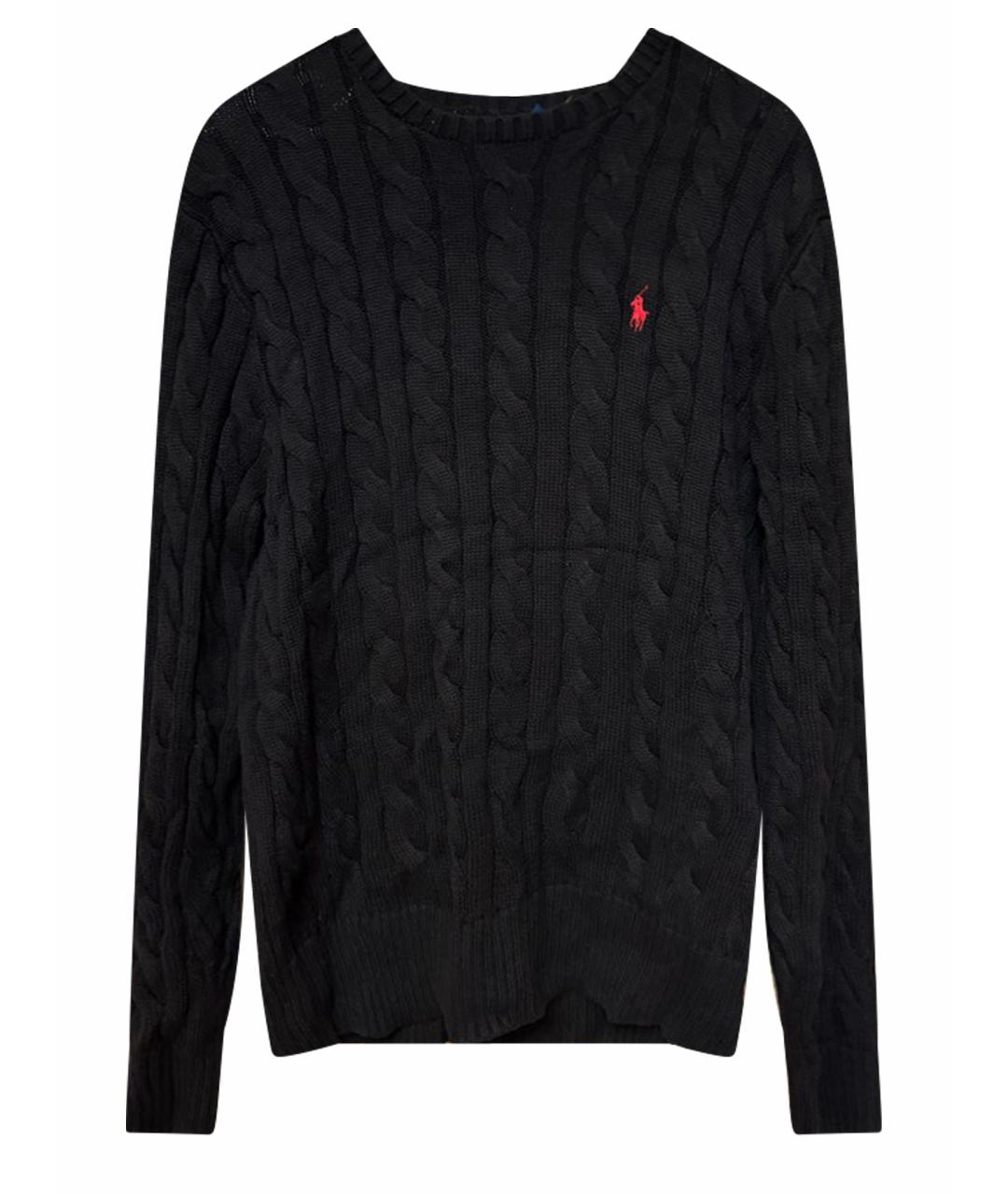 POLO RALPH LAUREN Черный хлопковый джемпер / свитер, фото 1