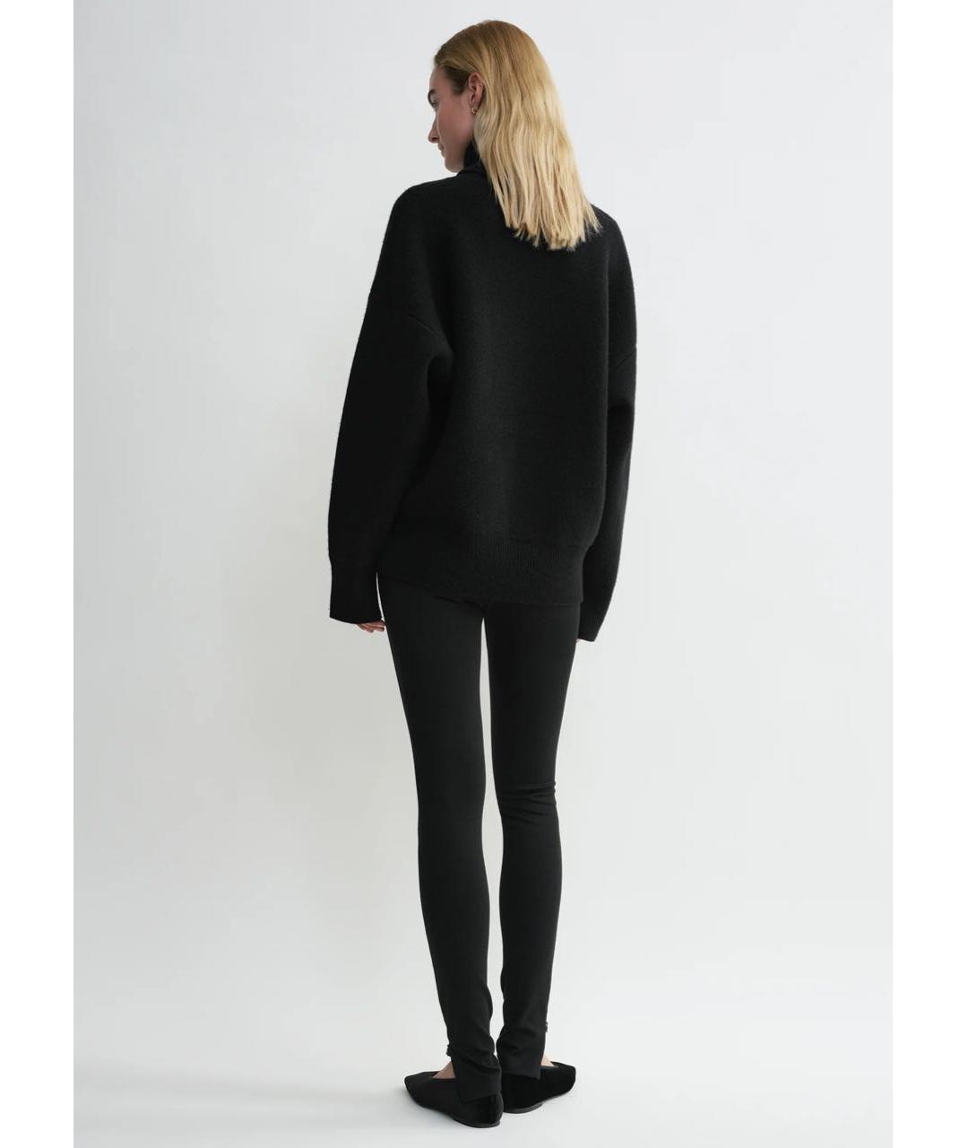 TOTEME Черные вискозные леггинсы и велосипедки, фото 3