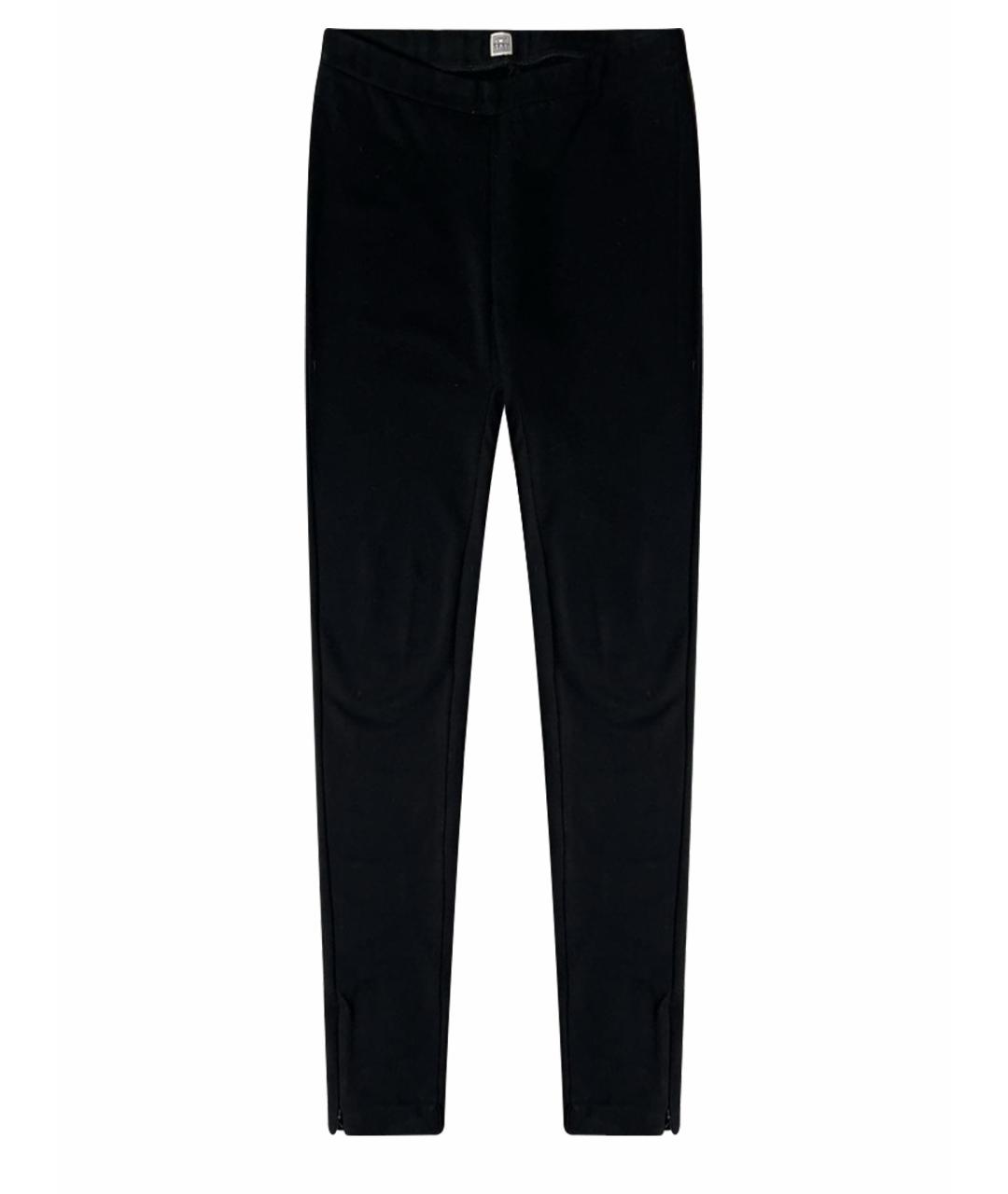 TOTEME Черные вискозные леггинсы и велосипедки, фото 1