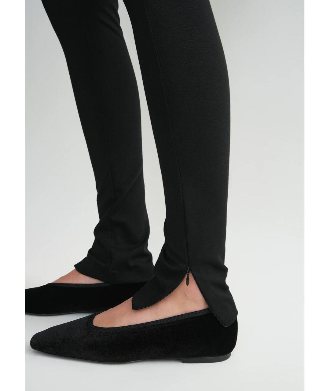 TOTEME Черные вискозные леггинсы и велосипедки, фото 5