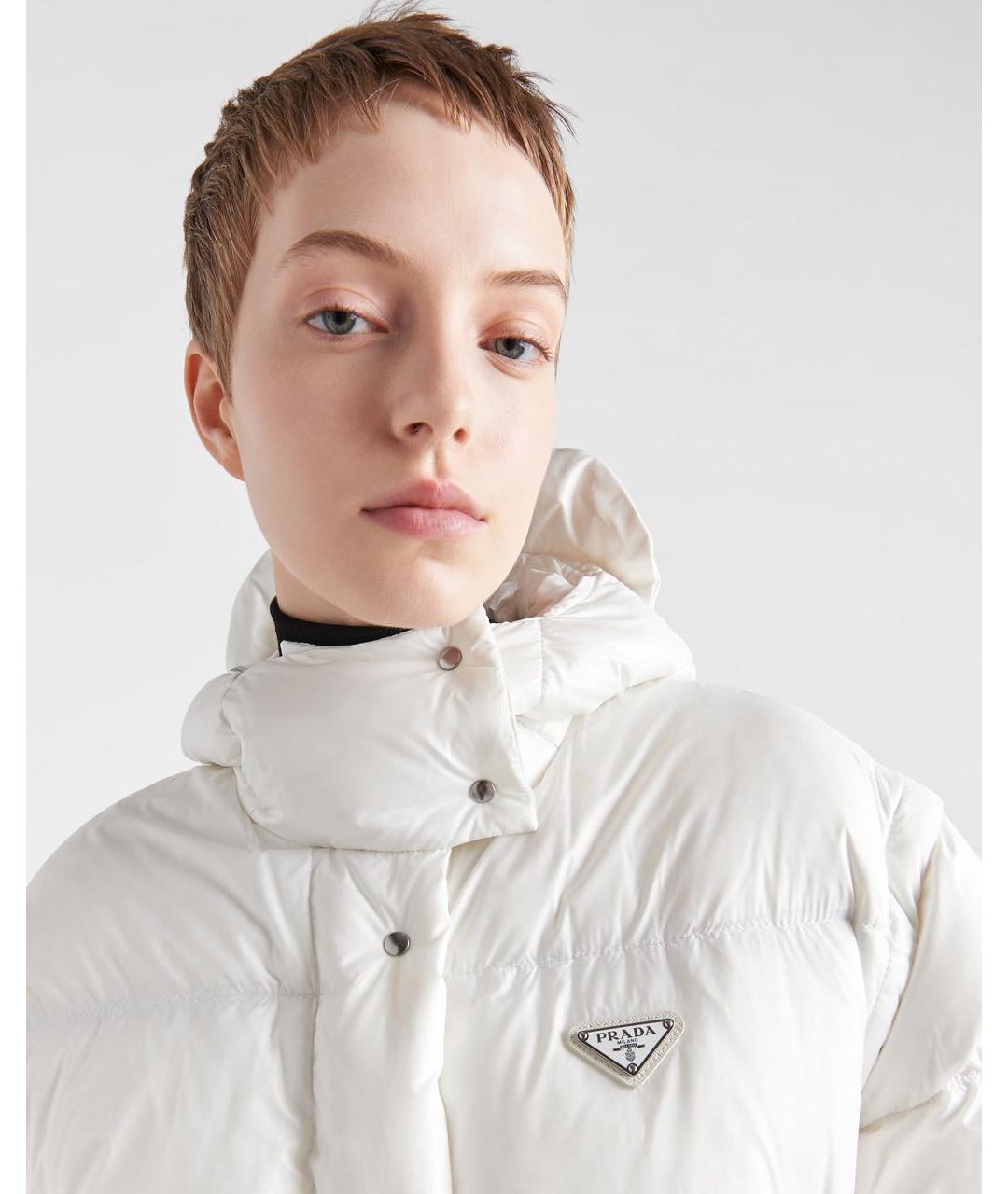 PRADA Белый пуховик, фото 3