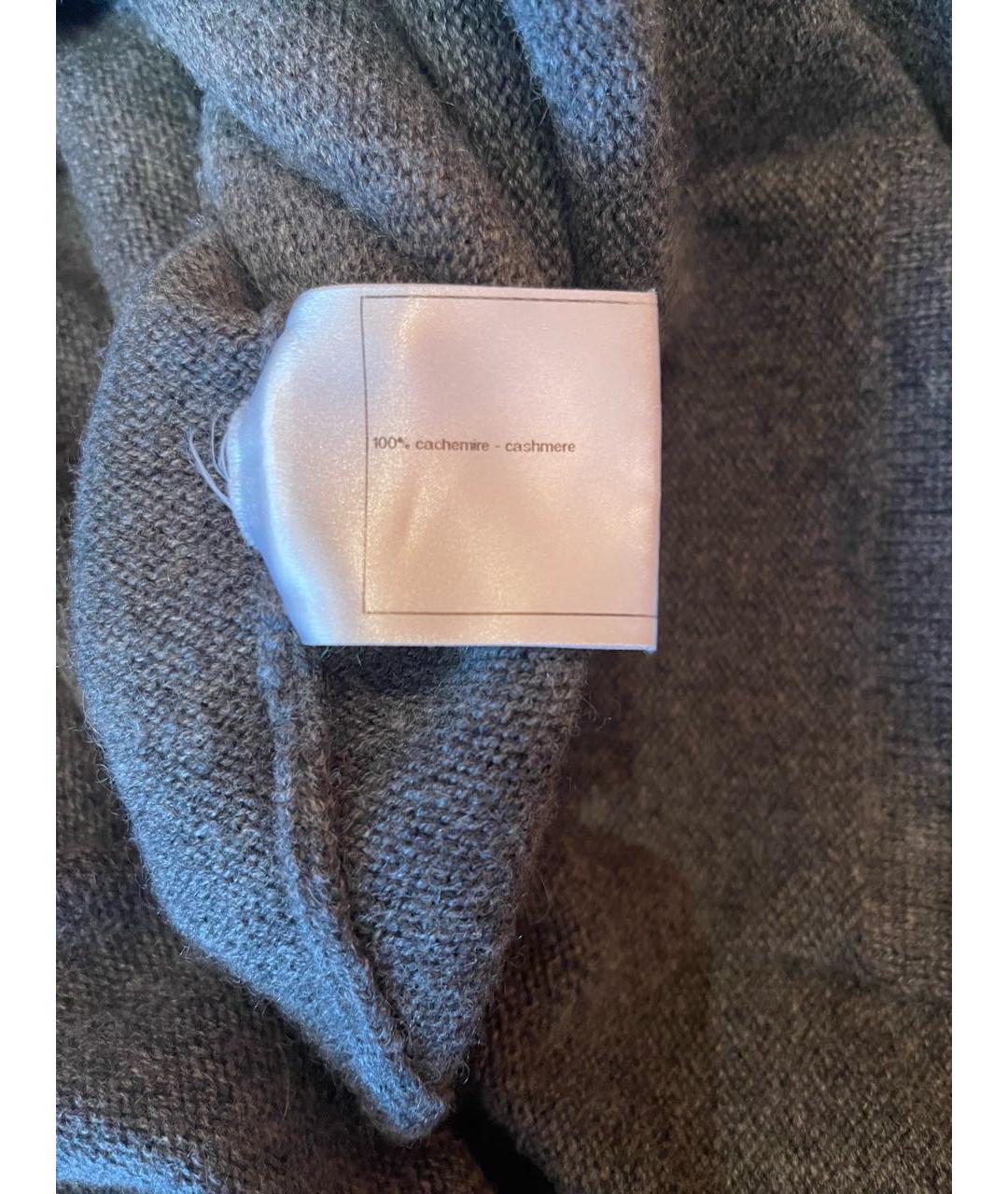 CHANEL Серое кашемировое повседневное платье, фото 6