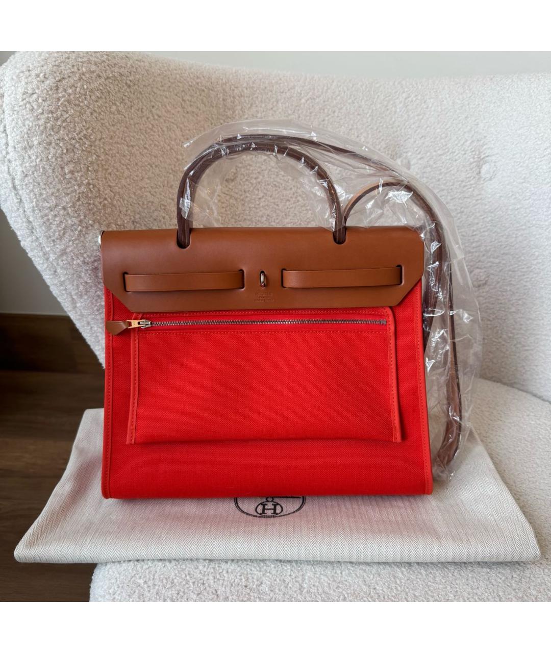 HERMES Красная сумка через плечо, фото 3