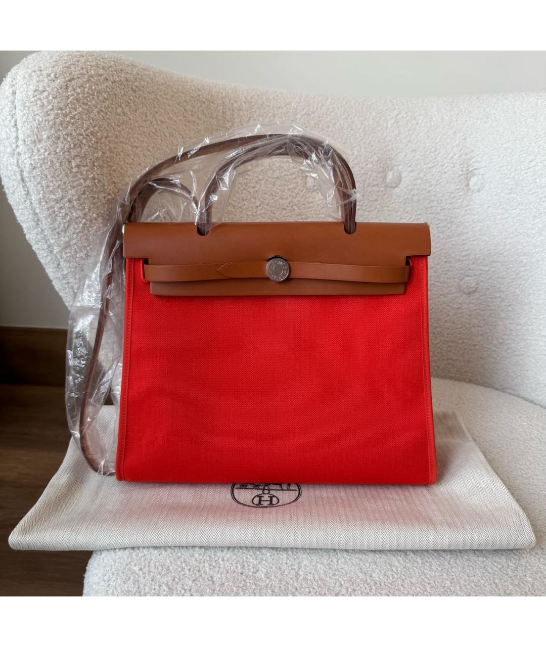 HERMES Красная сумка через плечо, фото 2