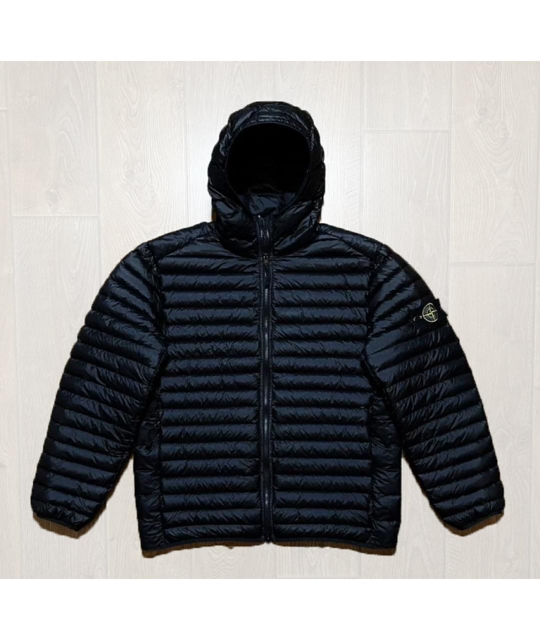 STONE ISLAND Черная атласная куртка, фото 6
