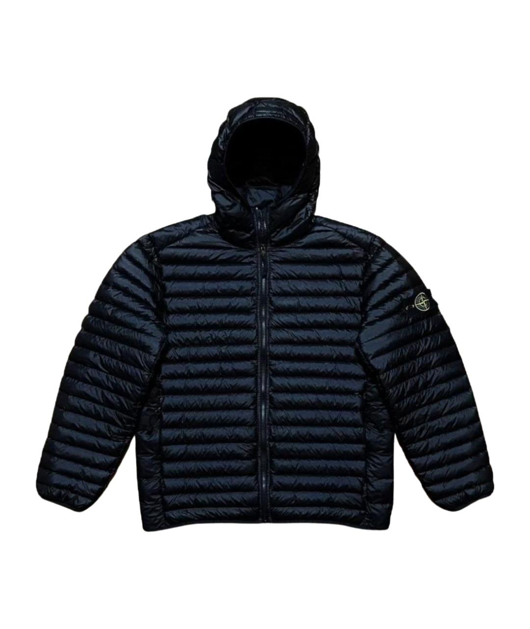 STONE ISLAND Черная атласная куртка, фото 1