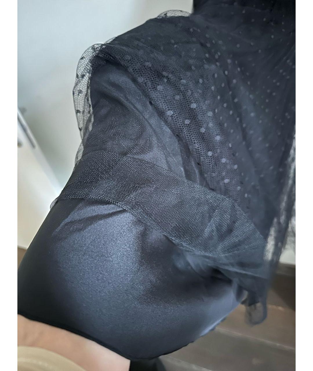 RED VALENTINO Черное полиэстеровое вечернее платье, фото 5