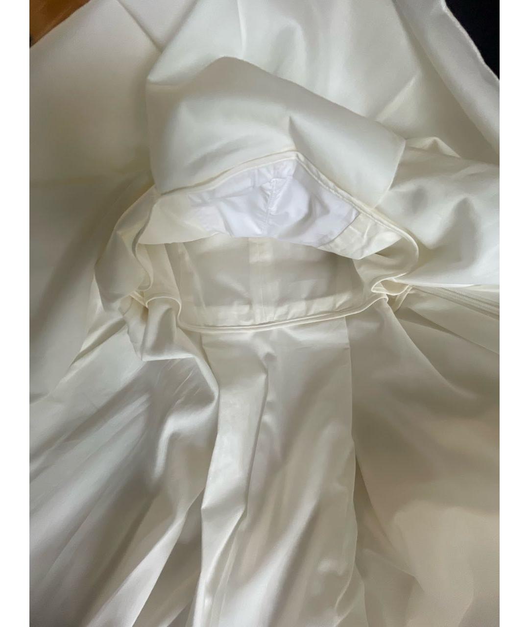 BLUMARINE Белое хлопковое повседневное платье, фото 6