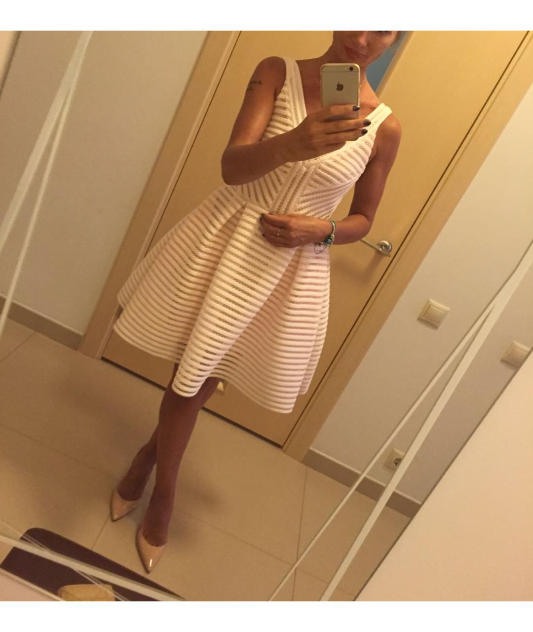 MAJE Розовое вискозное повседневное платье, фото 7