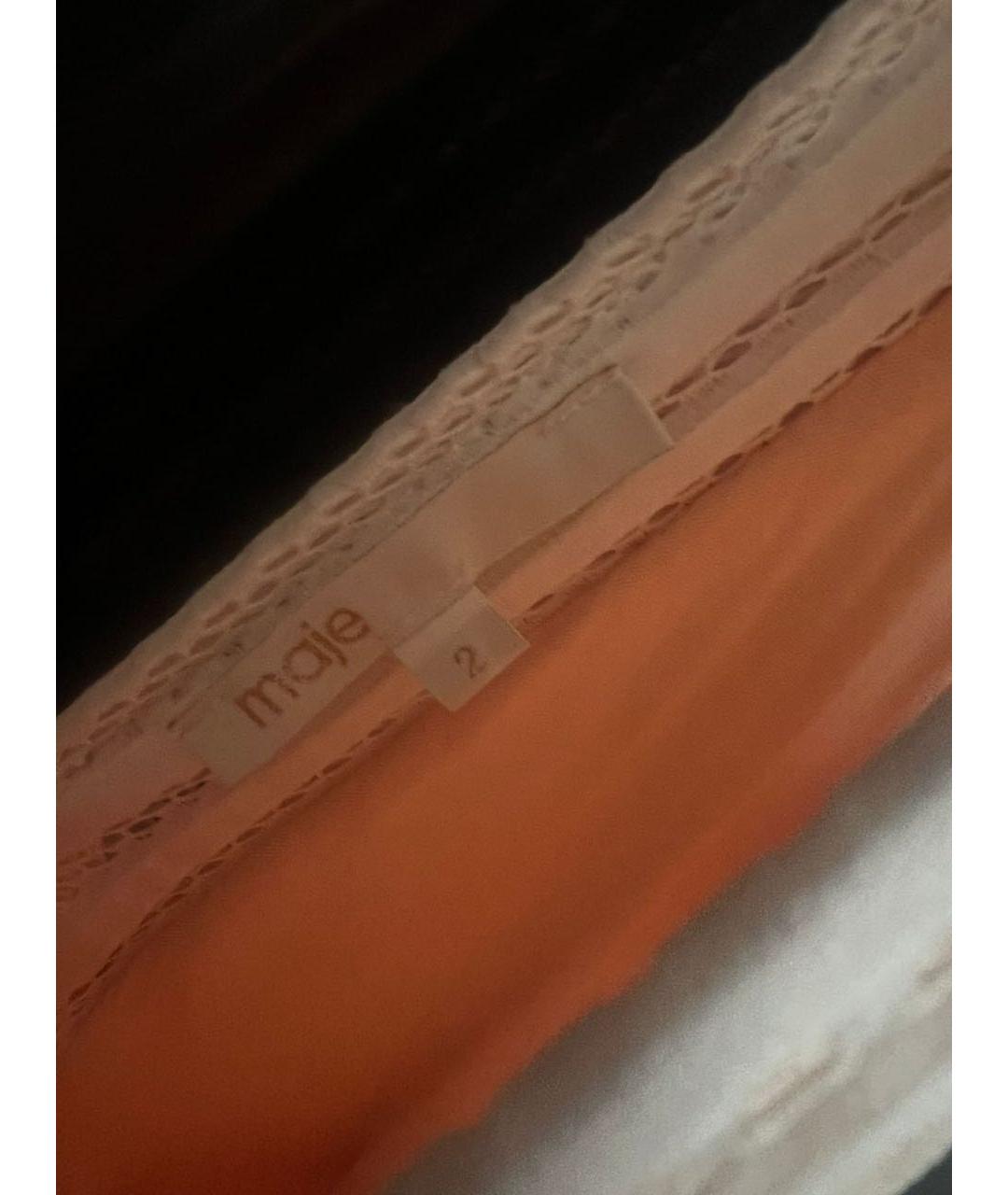 MAJE Розовое вискозное повседневное платье, фото 6