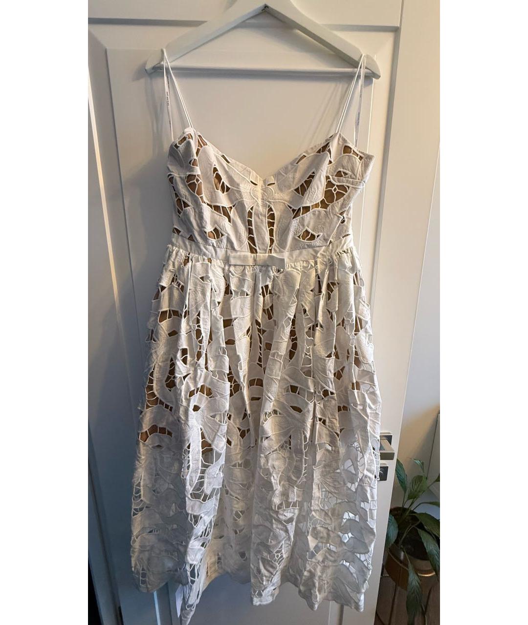 SELF-PORTRAIT Белый хлопковый сарафан, фото 9