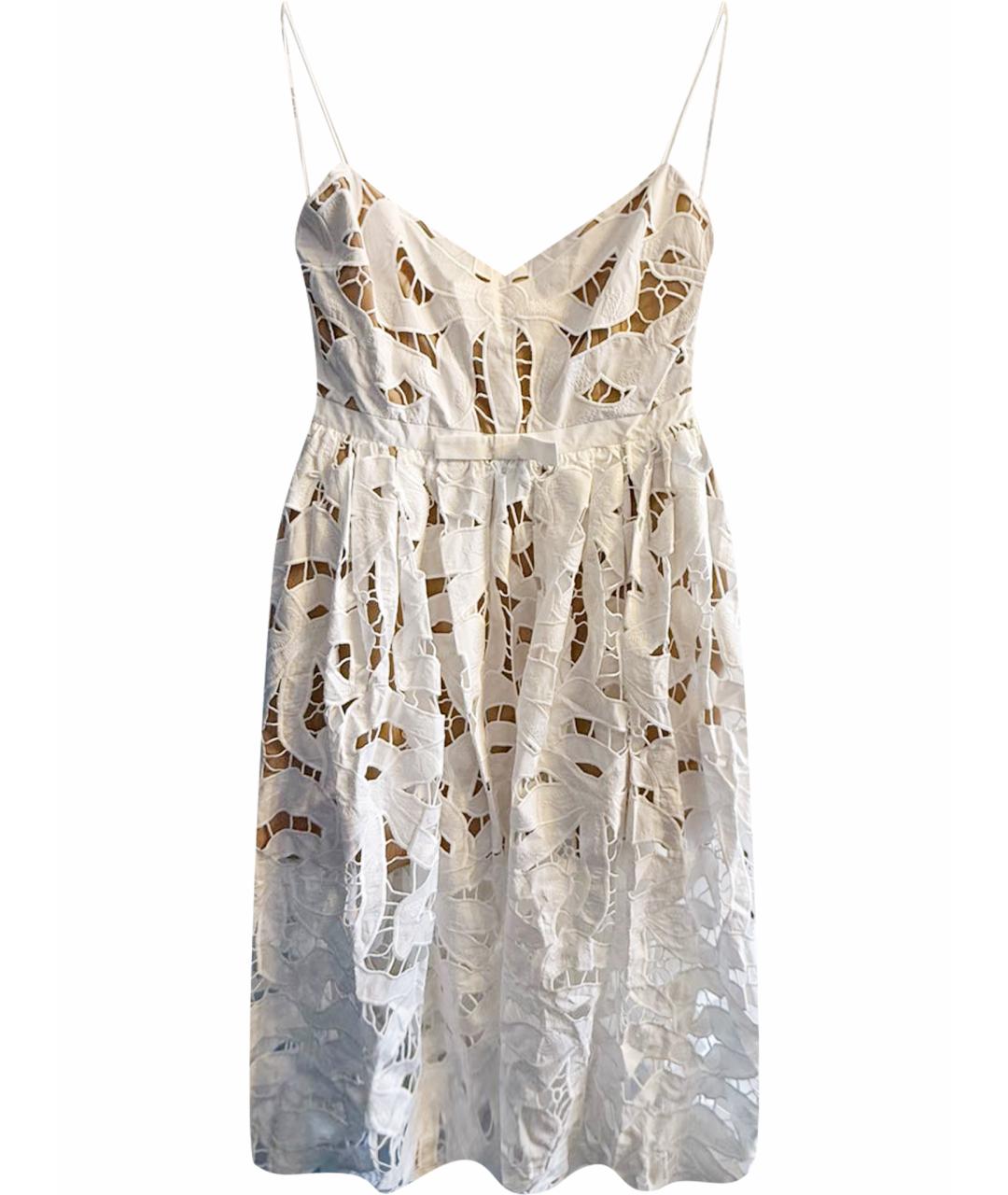 SELF-PORTRAIT Белый хлопковый сарафан, фото 1