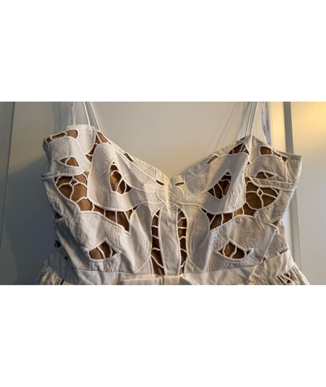 SELF-PORTRAIT Белый хлопковый сарафан, фото 6