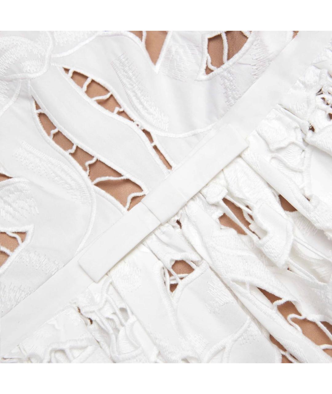 SELF-PORTRAIT Белый хлопковый сарафан, фото 4