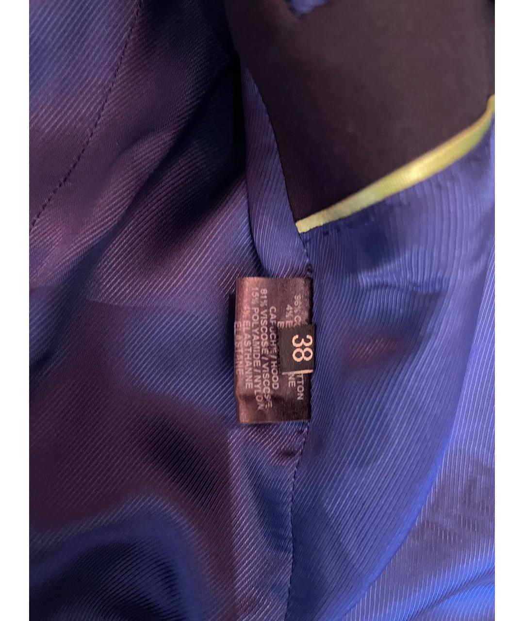 BARBARA BUI Темно-синий хлопковый костюм с брюками, фото 6