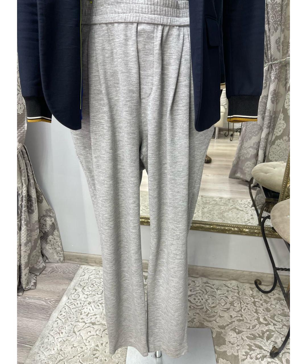 BARBARA BUI Темно-синий хлопковый костюм с брюками, фото 7