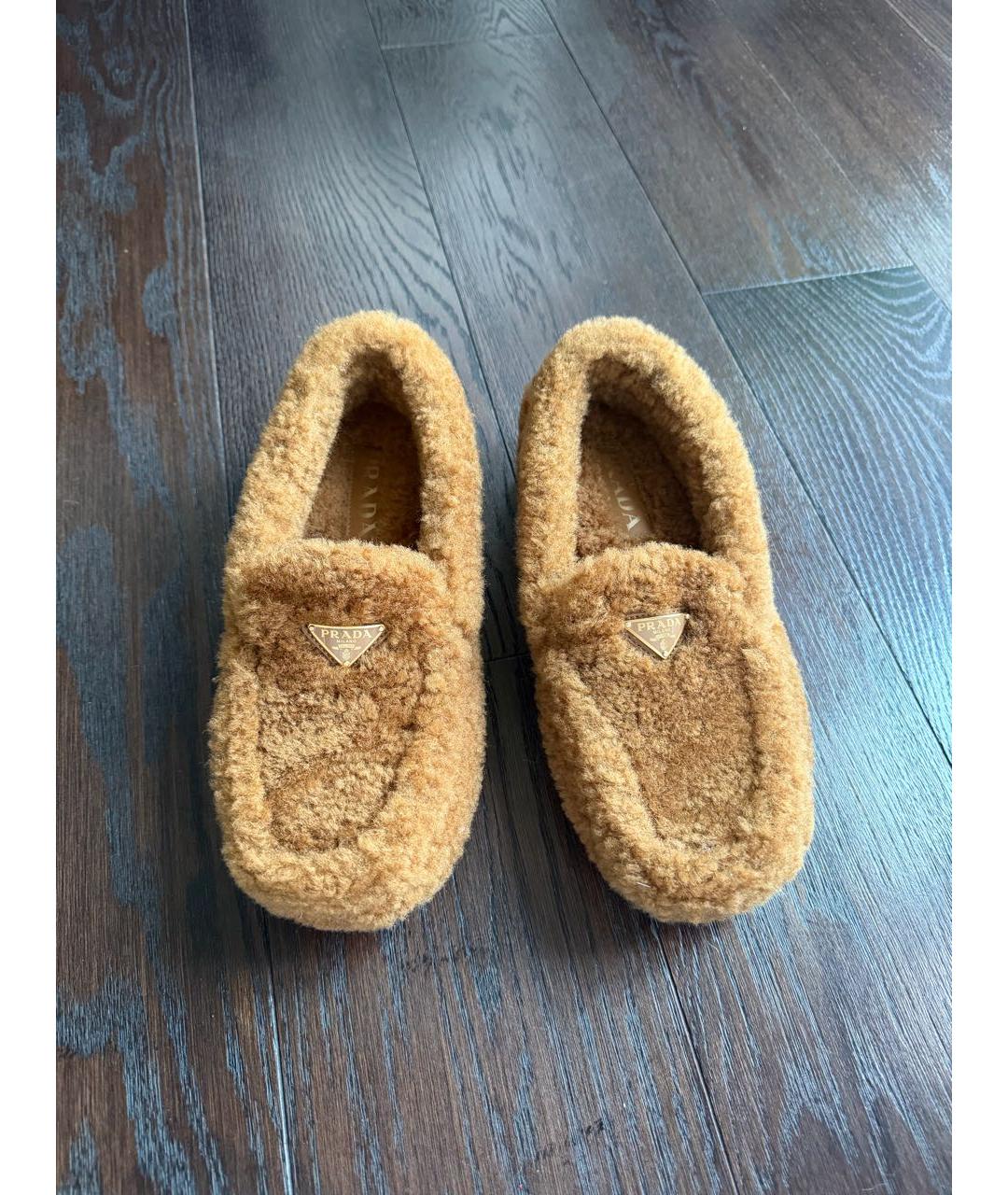 PRADA Коричневые мокасины, фото 2