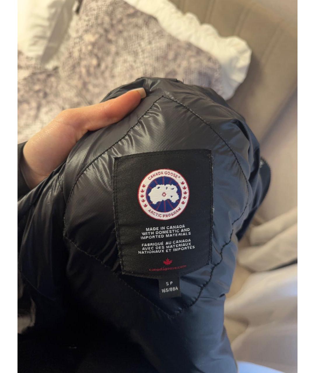 CANADA GOOSE Черный полиамидовый пуховик, фото 3