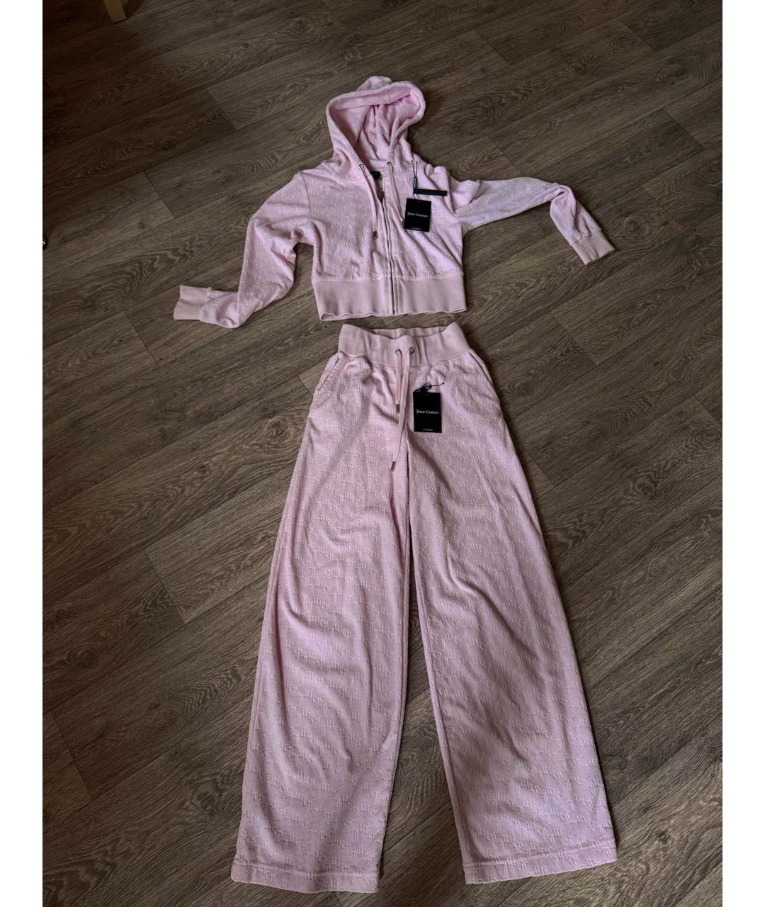 JUICY COUTURE Розовый хлопковый костюм с брюками, фото 5