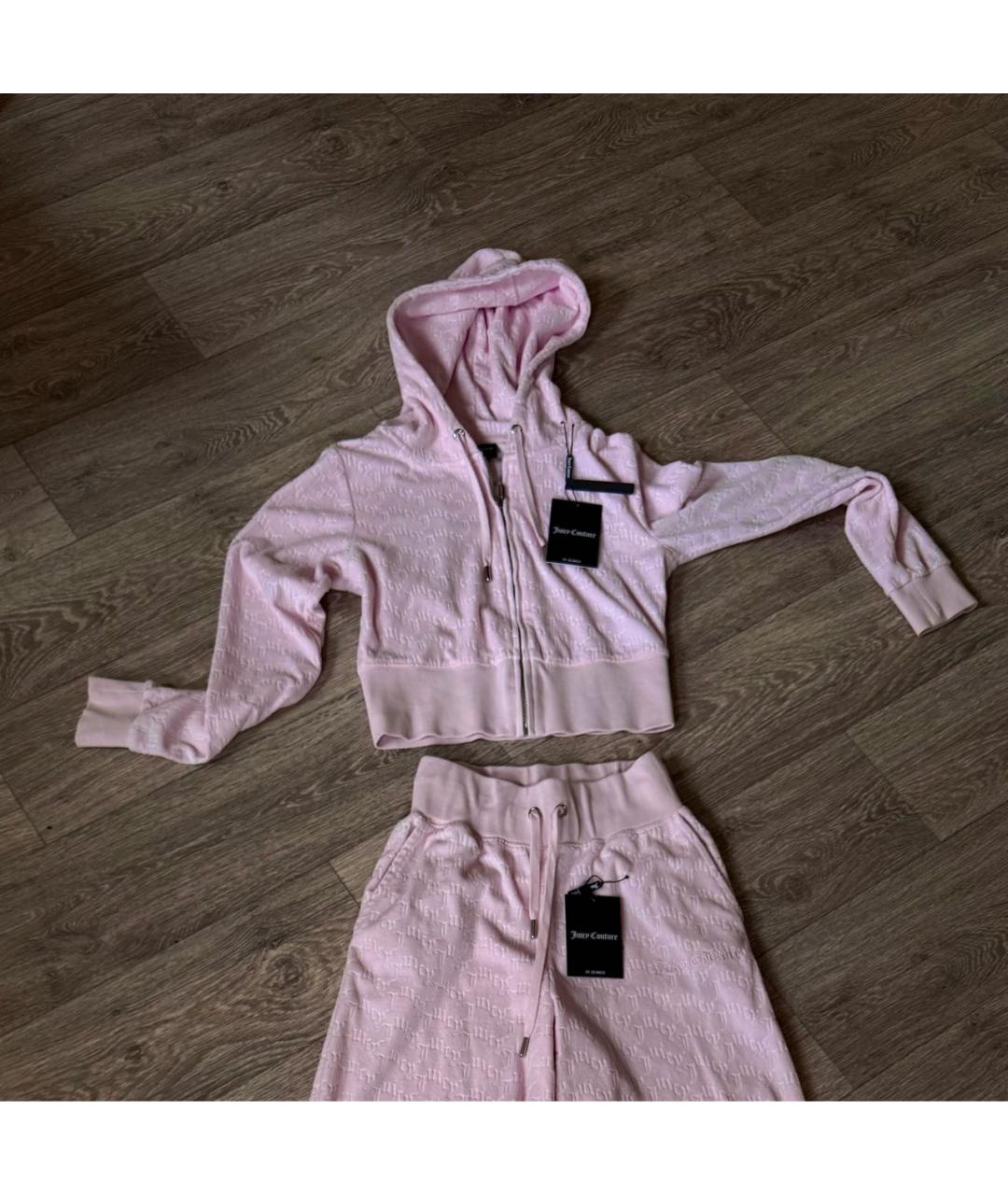 JUICY COUTURE Розовый хлопковый костюм с брюками, фото 2