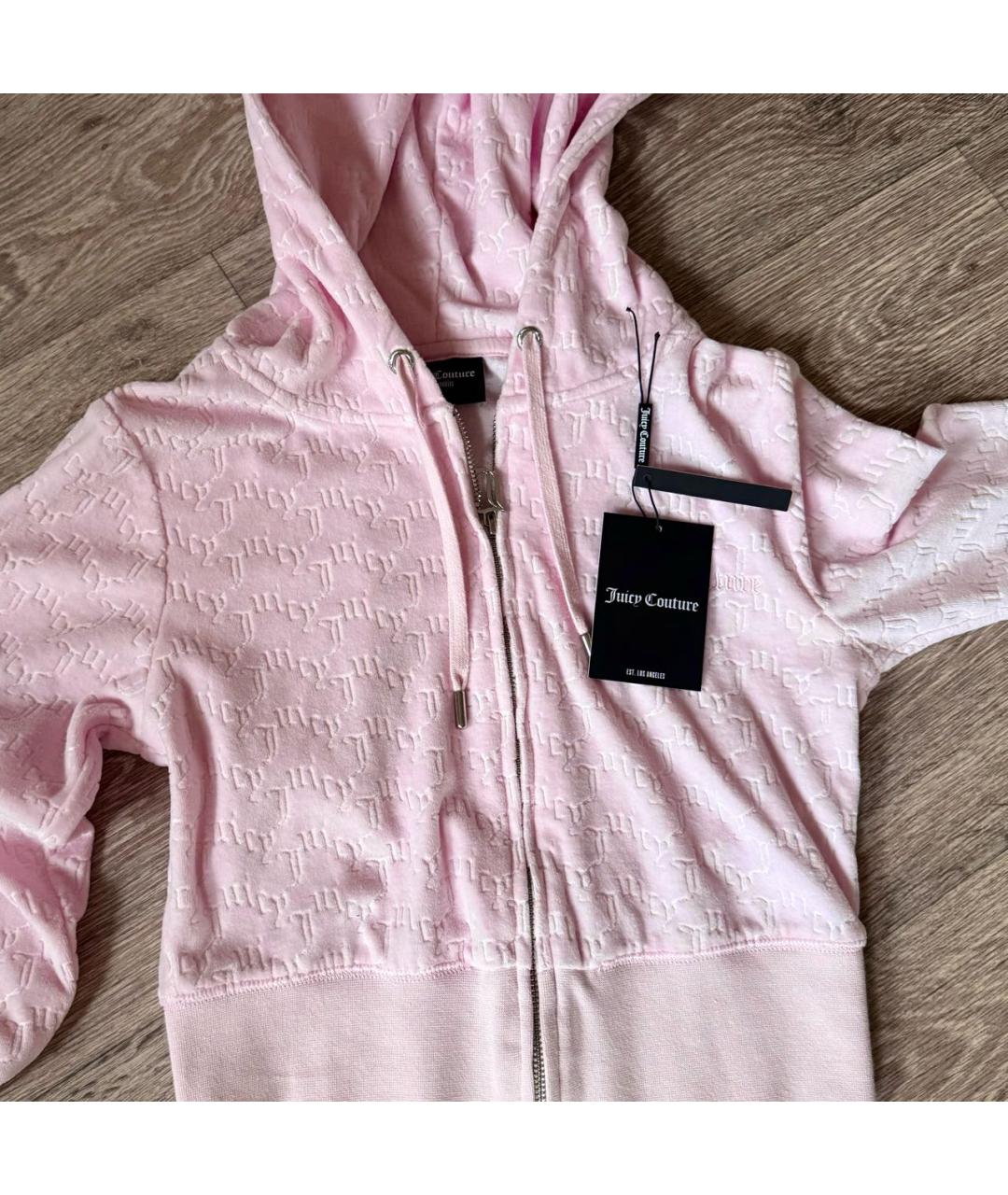 JUICY COUTURE Розовый хлопковый костюм с брюками, фото 3