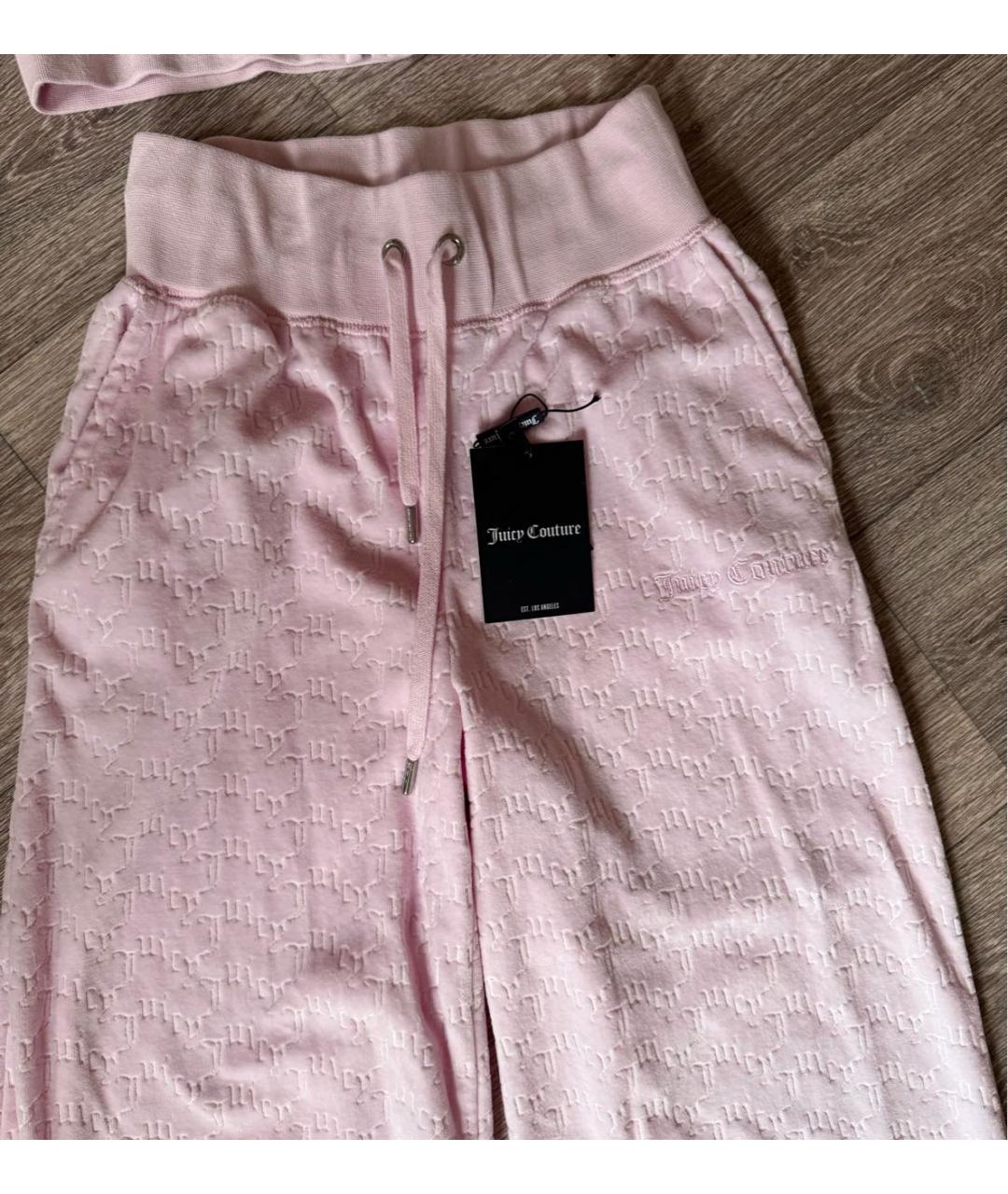 JUICY COUTURE Розовый хлопковый костюм с брюками, фото 4