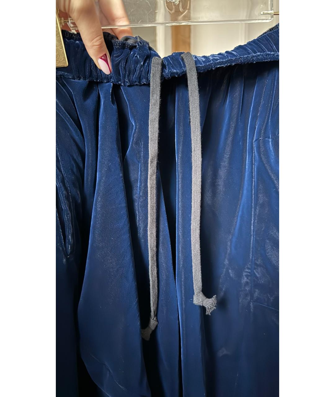 COMME DES GARÇONS Синие бархатные шорты, фото 5