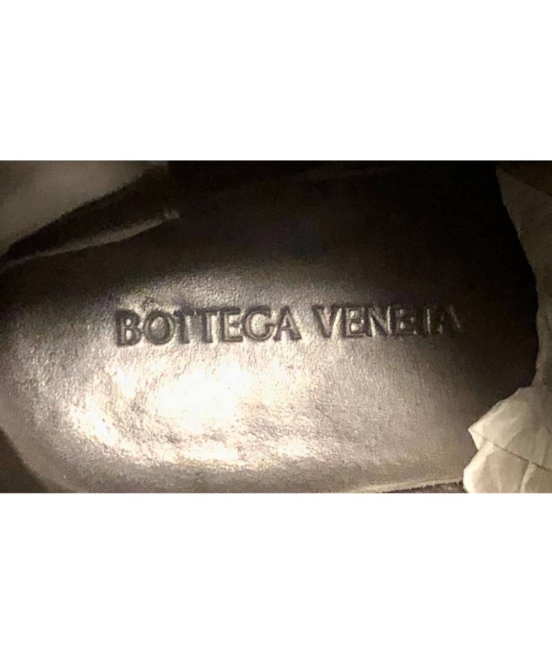 BOTTEGA VENETA Черные кожаные полусапоги, фото 7
